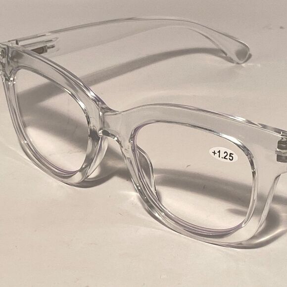 1488 Mona 1.25 Reading Glasses Clear Frames NWT - Picture 8 of 9